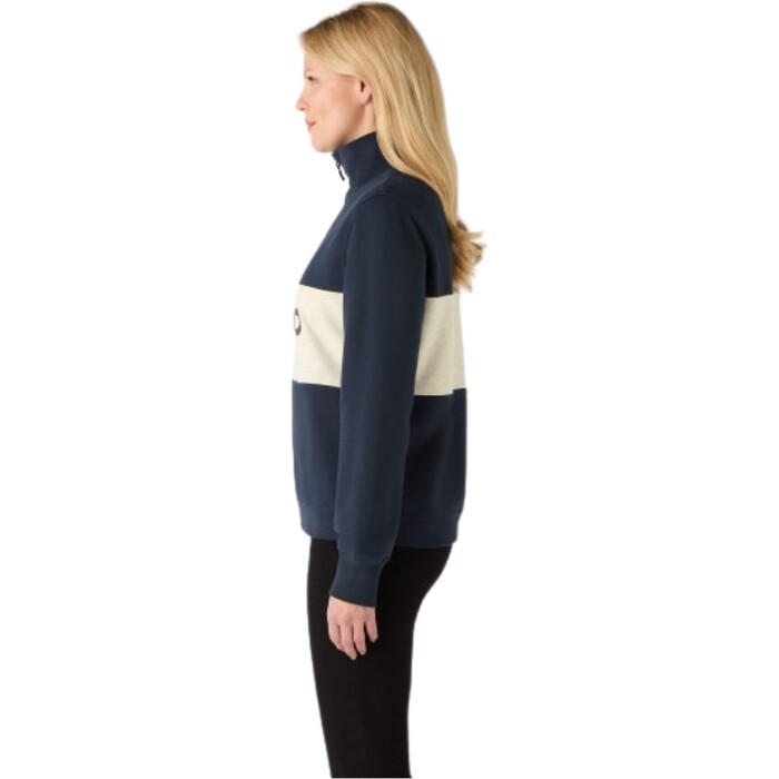 2024 Musto Womens 1/2 Zip Sweatshirt 85021 - Navy / Oat